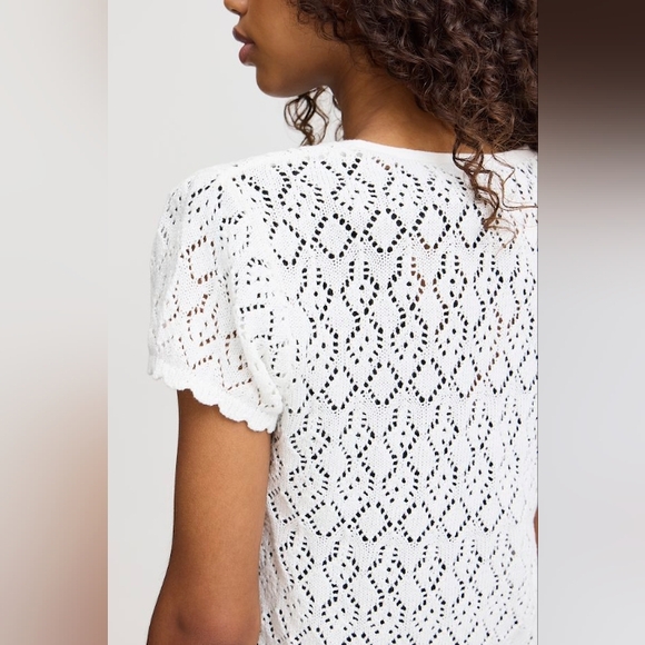 ICHI Ihdotties Crochet Cardigan White L - Picture 4 of 15